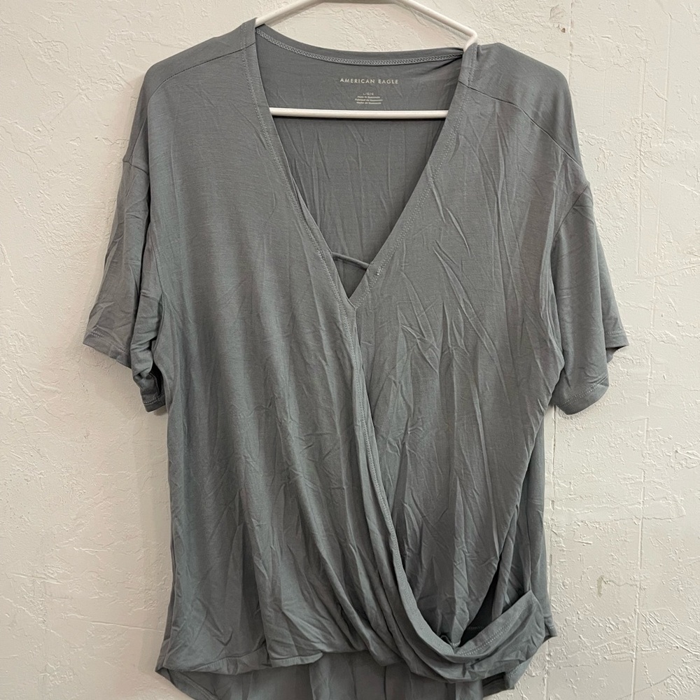 American Eagle Outfitters Gray Women's Top